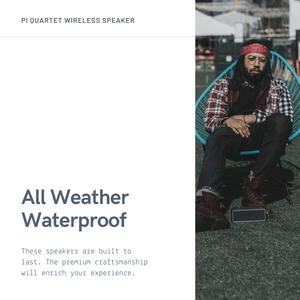 Pi Quartet Waterproof IP67 Wireless Speaker - Pi Electronics